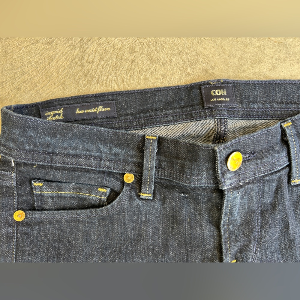 Citizens of Humanity Denim Jeans Ingrid Stretch Low Waist Flare Women Size 28 - Picture 7 of 16